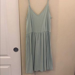 Mint green halter dress